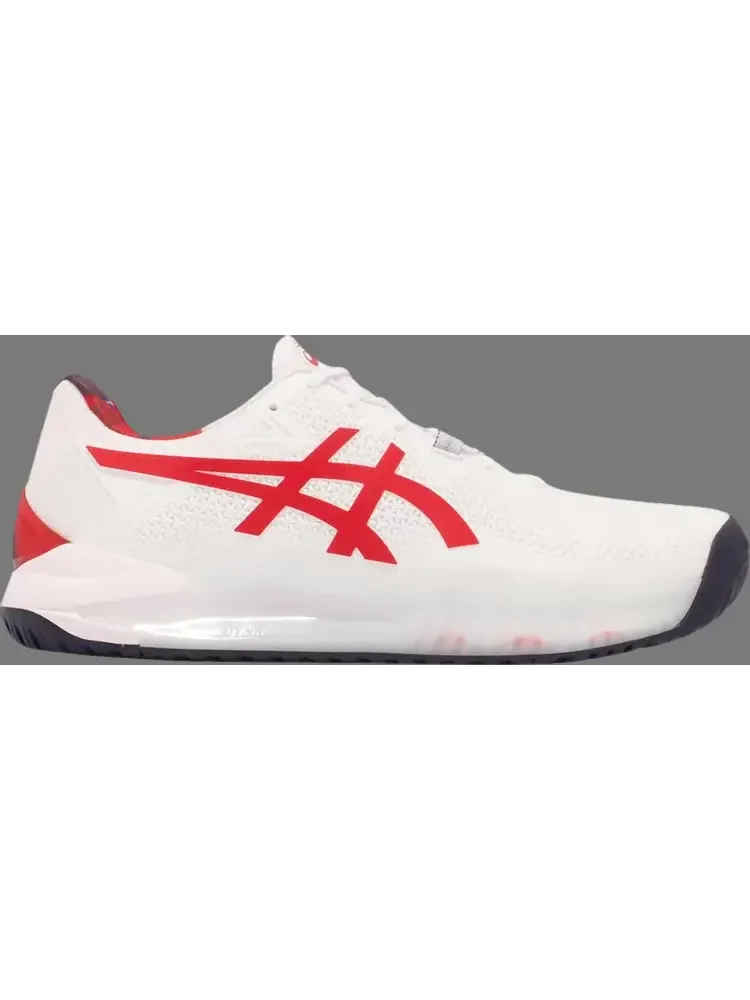 Кроссовки gel resolution 8 le 'white classic red' Asics — изображение 1 из 1, белый