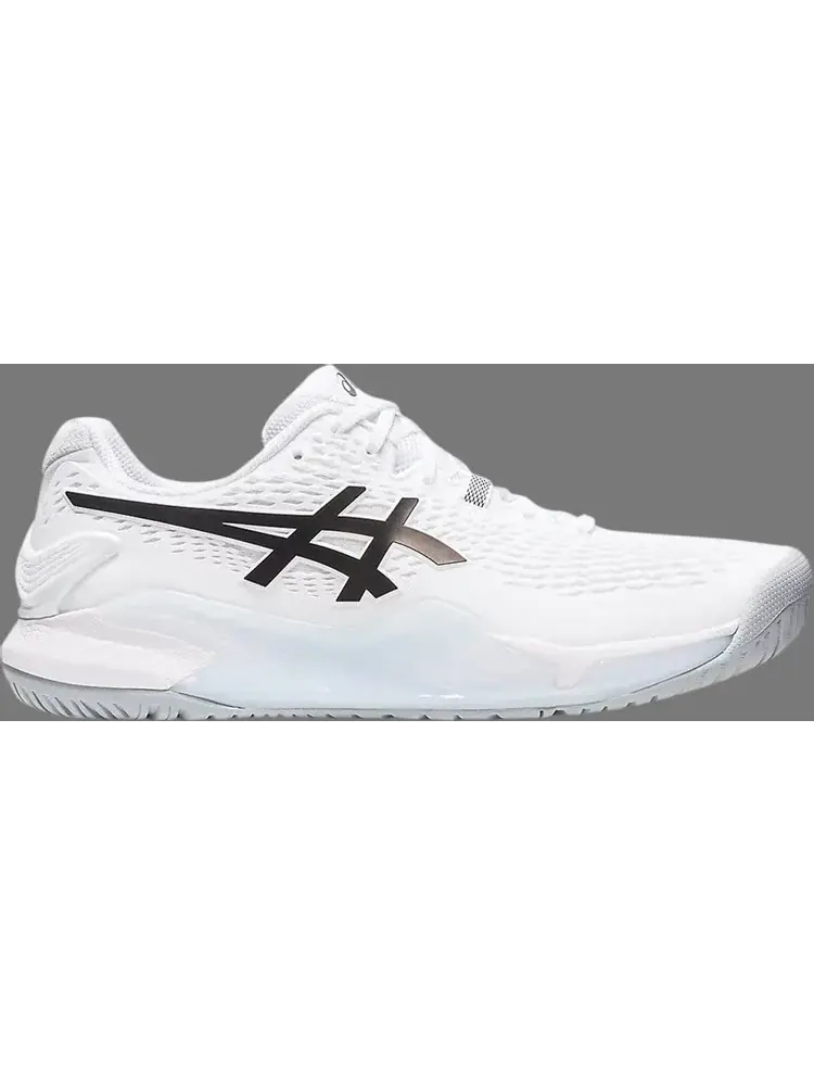 Кроссовки gel resolution 9 'white black' Asics — изображение 1 из 1, белый