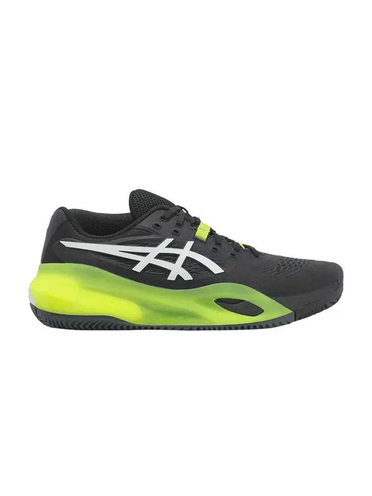 Кроссовки Asics Gel Resolution X Clay — изображение 1 из 1, черный белый зеленый