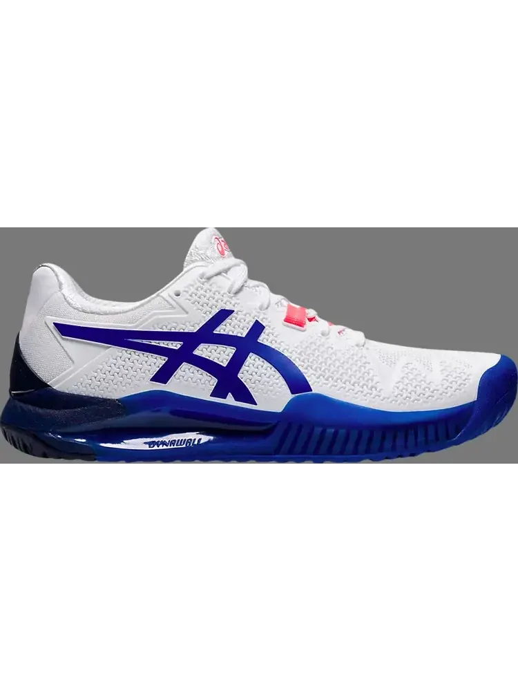 Кроссовки wmns gel resolution 8 'white lapis lazuli blue' Asics — изображение 1 из 1, белый