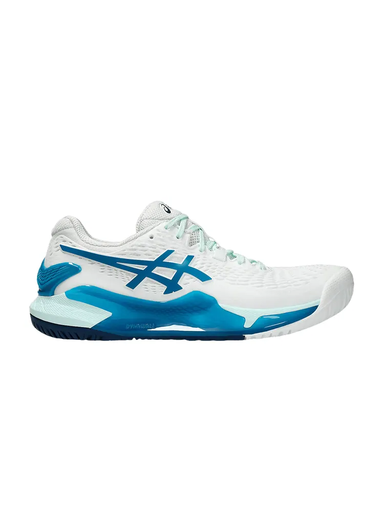 Кроссовки ASICS Wmns Gel Resolution 9 'White Teal Blue' — изображение 1 из 1, белый/синий
