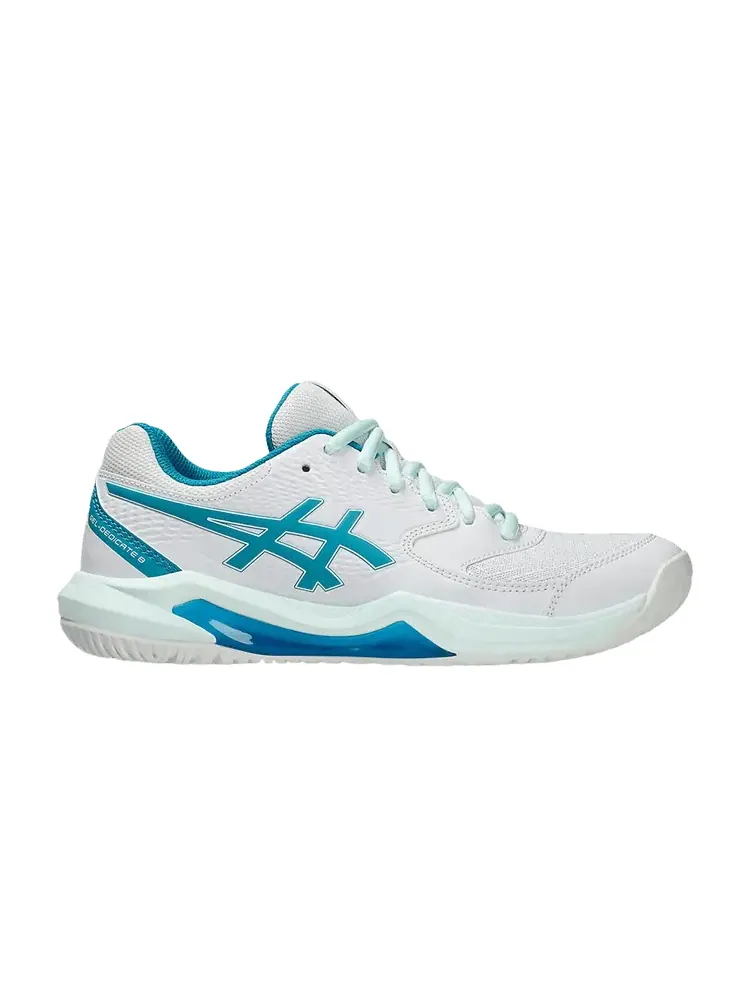 Кроссовки Wmns Gel Dedicate 8 Wide 'White Teal Blue' — изображение 1 из 1, белый синий