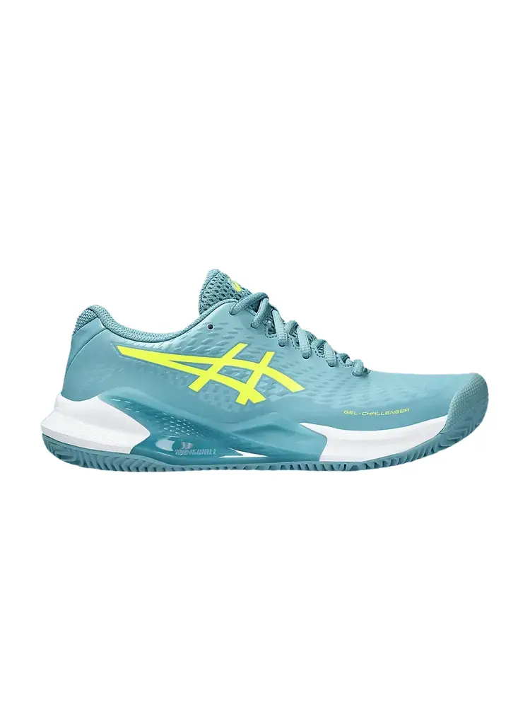 Кроссовки ASICS Wmns Gel Challenger 14 Clay Gris Blue Safety Yellow — изображение 1 из 1, синий желтый