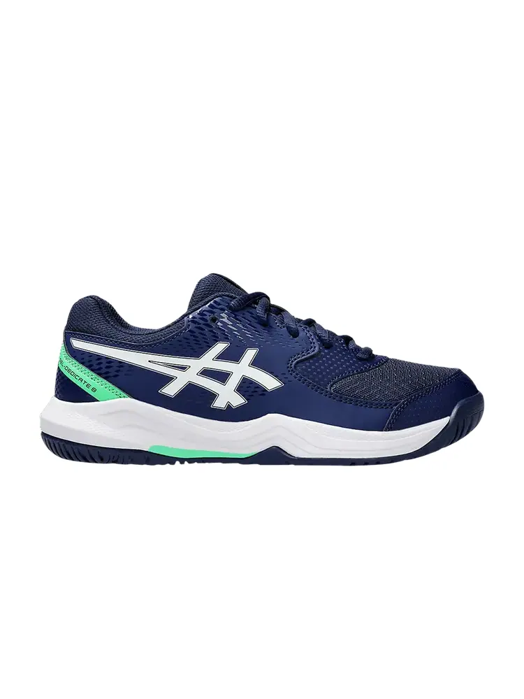 Кроссовки ASICS Gel Dedicate 8 GS Blue Expanse White — изображение 1 из 1, синий белый