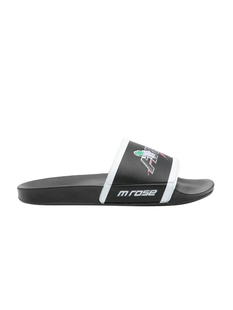 Сандалии Martine Rose Pool Slide 'High On Hope - Black' — черный