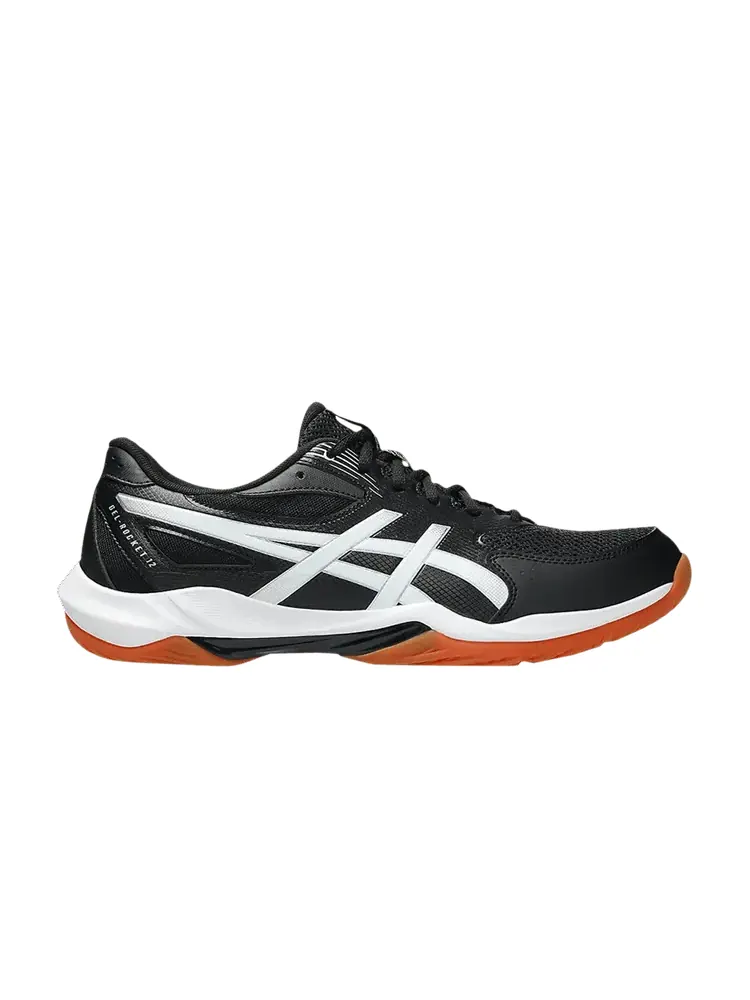 Кроссовки ASICS Gel Rocket 12 2E Wide 'Black White' — изображение 1 из 1, черный/белый