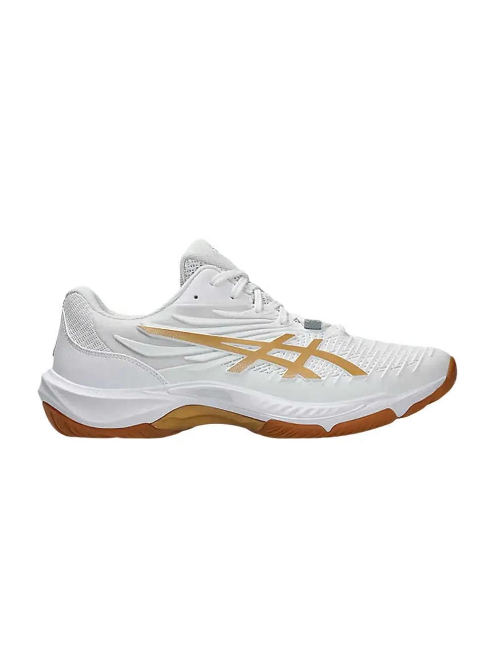 Кроссовки ASICS Court Control FF 4 2E Wide — изображение 1 из 1, белый/золотистый
