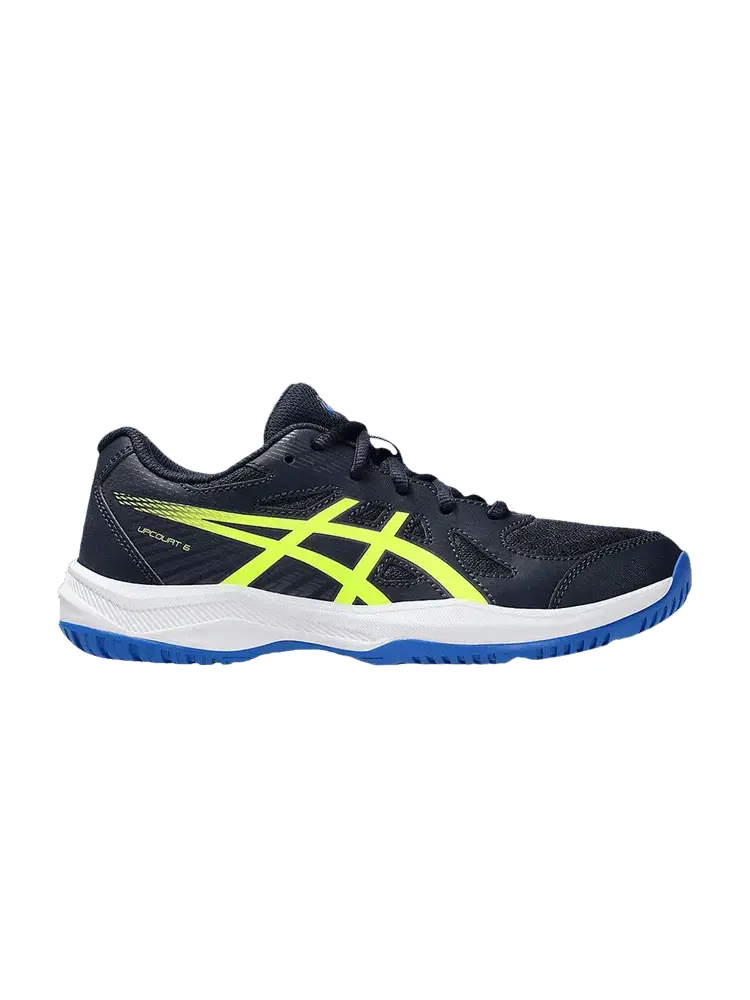 Кроссовки ASICS Upcourt 6 GS Midnight Safety Yellow — изображение 1 из 1, желтый