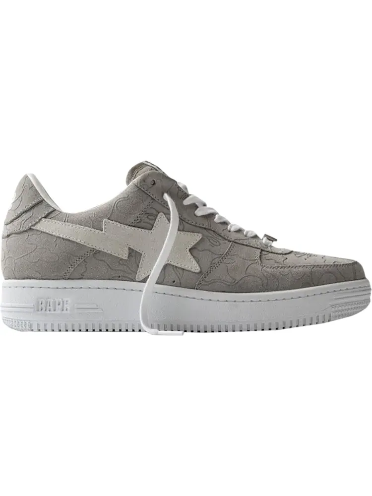 Кроссовки Solebox x Bapesta Light Grey Line Camo — изображение 1 из 1, серый
