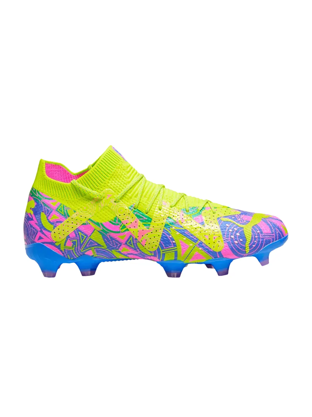 Кроссовки Future Ultimate FG AG Puma — изображение 1 из 1, синий/желтый/розовый