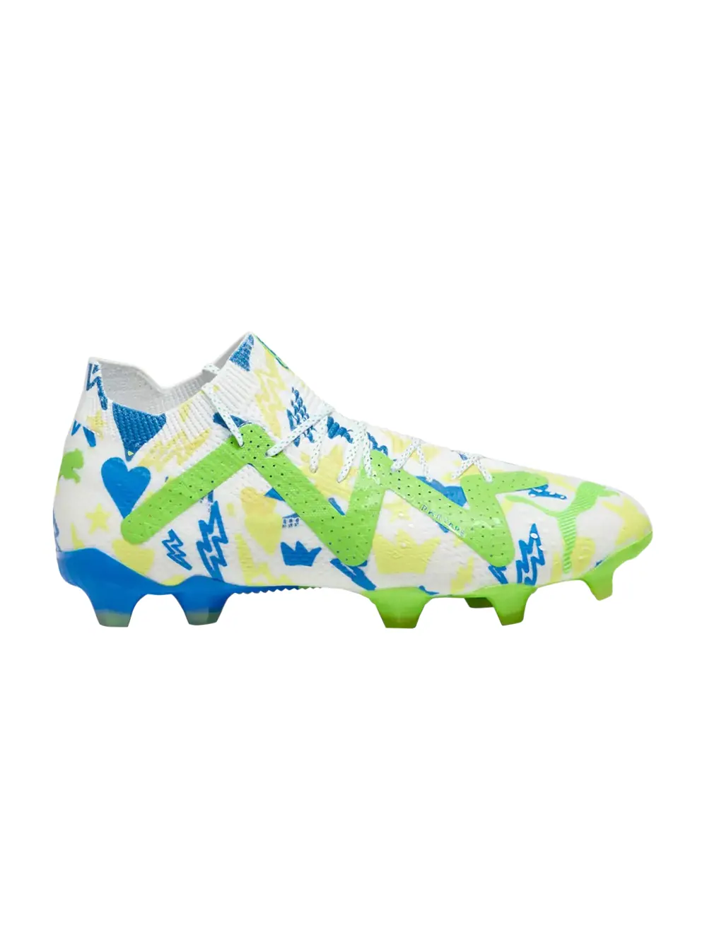 Кроссовки Neymar Jr. x Future Ultimate FG AG Puma — изображение 1 из 1, белый/синий//зеленый
