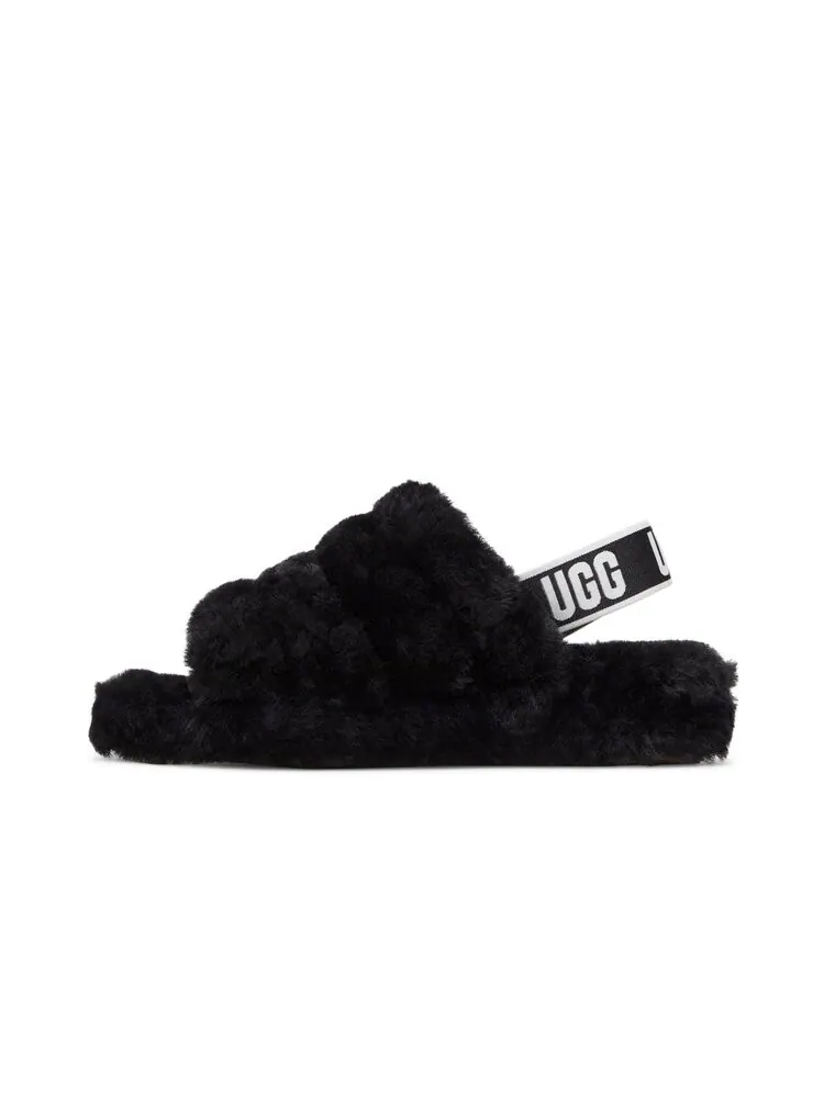 Кроссовки UGG Wmns Fluff Yeah Slide — изображение 3 из 4, черный