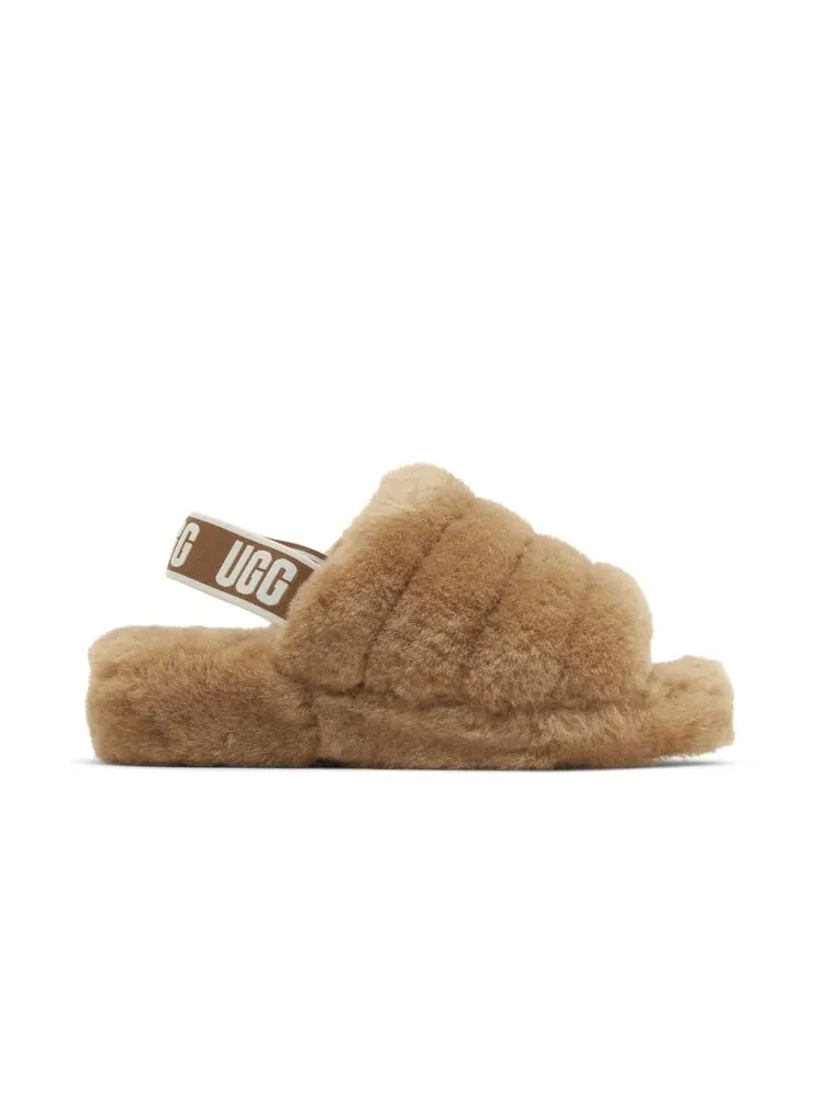 Кроссовки UGG Wmns Fluff Yeah Slide — изображение 1 из 4, коричневый