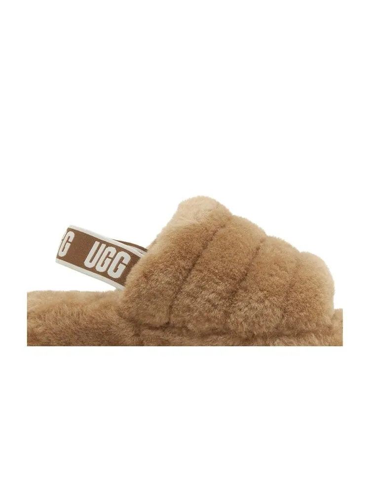 Кроссовки UGG Wmns Fluff Yeah Slide — изображение 2 из 4, коричневый