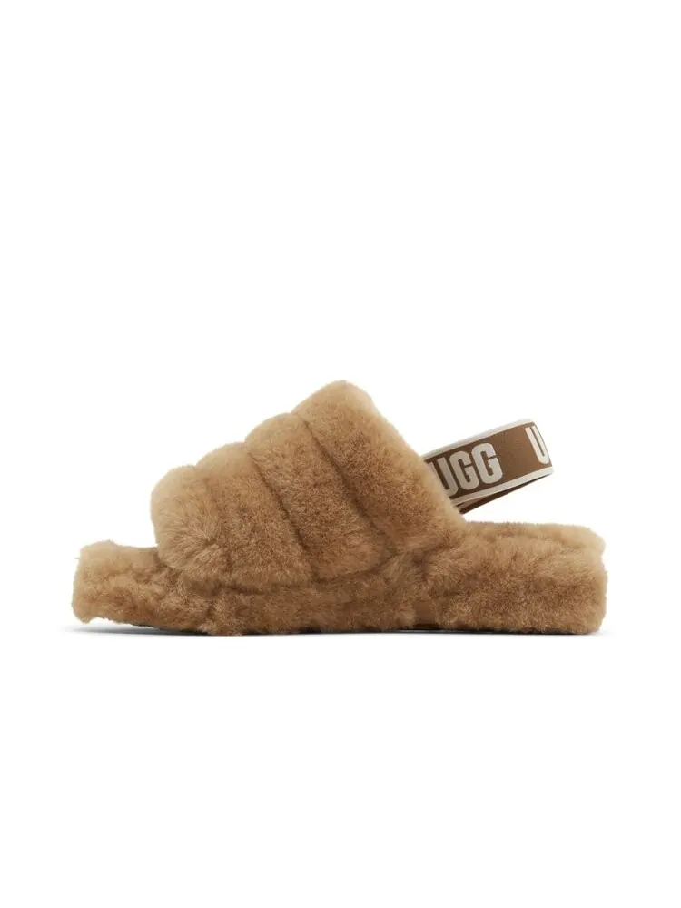 Кроссовки UGG Wmns Fluff Yeah Slide — изображение 3 из 4, коричневый
