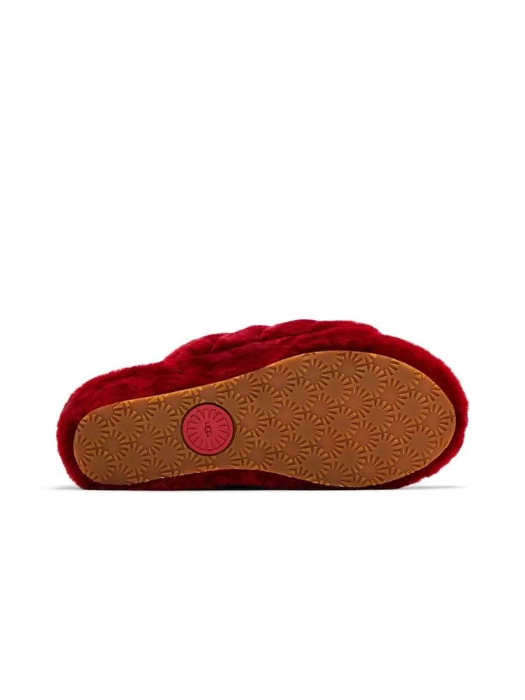 Кроссовки UGG Wmns Fluff Yeah Slide Ribbon Red — изображение 4 из 6, красный