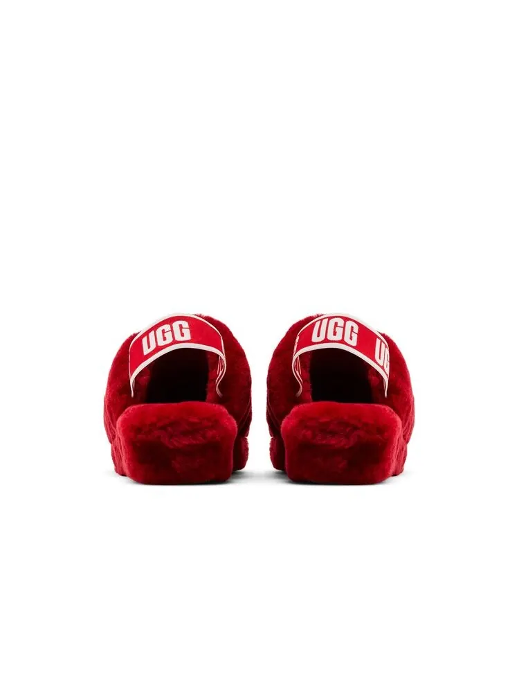 Кроссовки UGG Wmns Fluff Yeah Slide Ribbon Red — изображение 6 из 6, красный