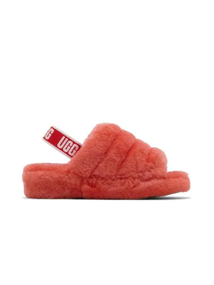 Кроссовки UGG Wmns Fluff Yeah Slide — изображение 1 из 4, красный