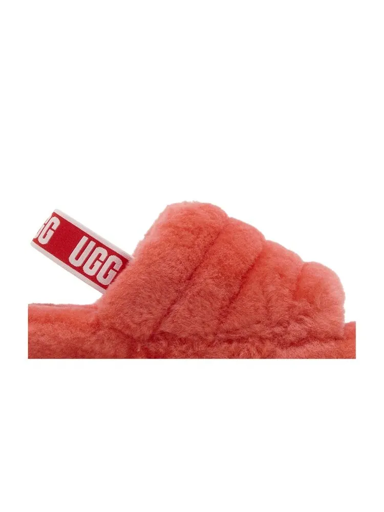 Кроссовки UGG Wmns Fluff Yeah Slide — изображение 2 из 4, красный