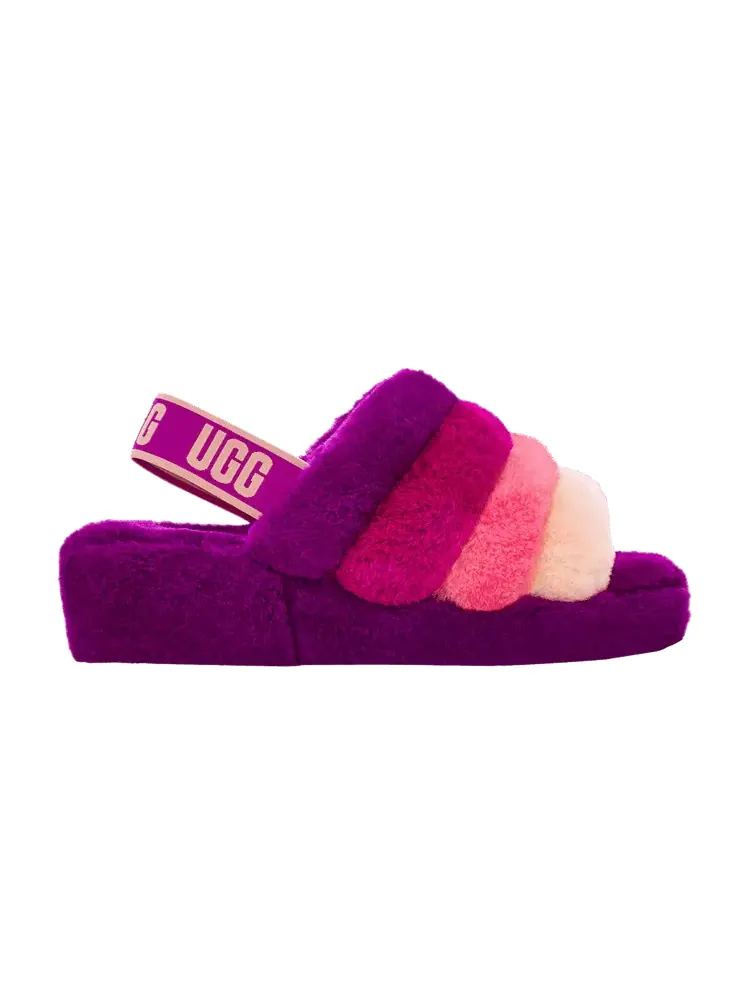 Кроссовки UGG Wmns Fluff Yeah Slide Berrylicious Gradient — изображение 1 из 1, фиолетовый