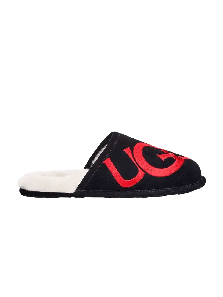 Кроссовки Scuff Slipper 'Logo - Black Red' — изображение 1 из 1, черный красный