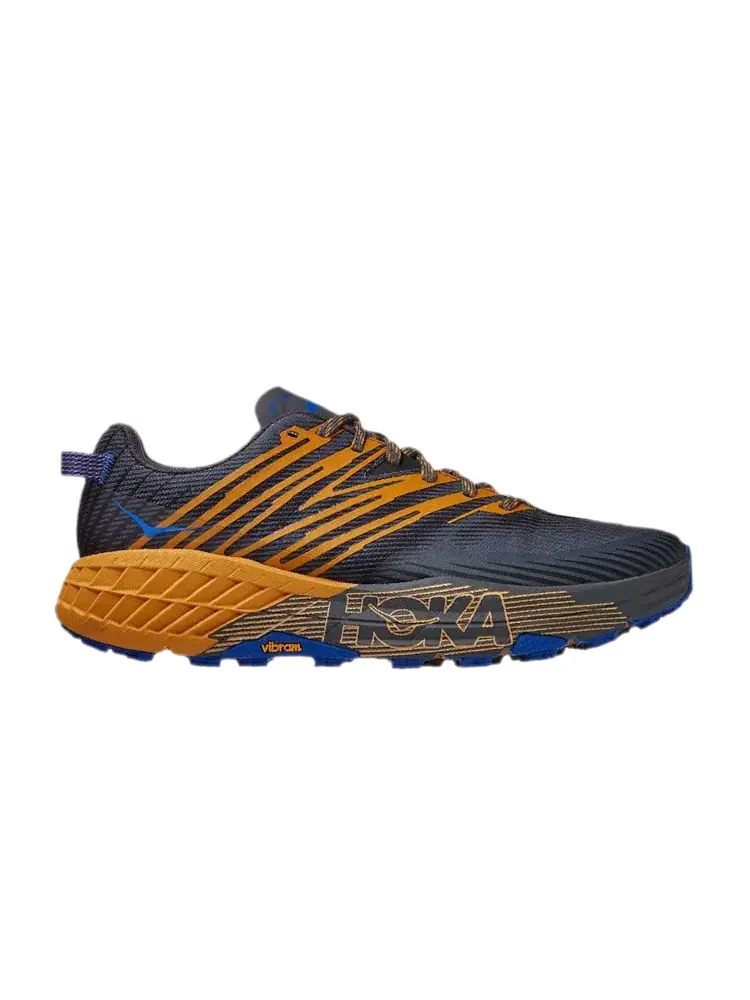 Кроссовки HOKA Speedgoat 4 'Castlerock Golden Yellow' — изображение 1 из 1, серый