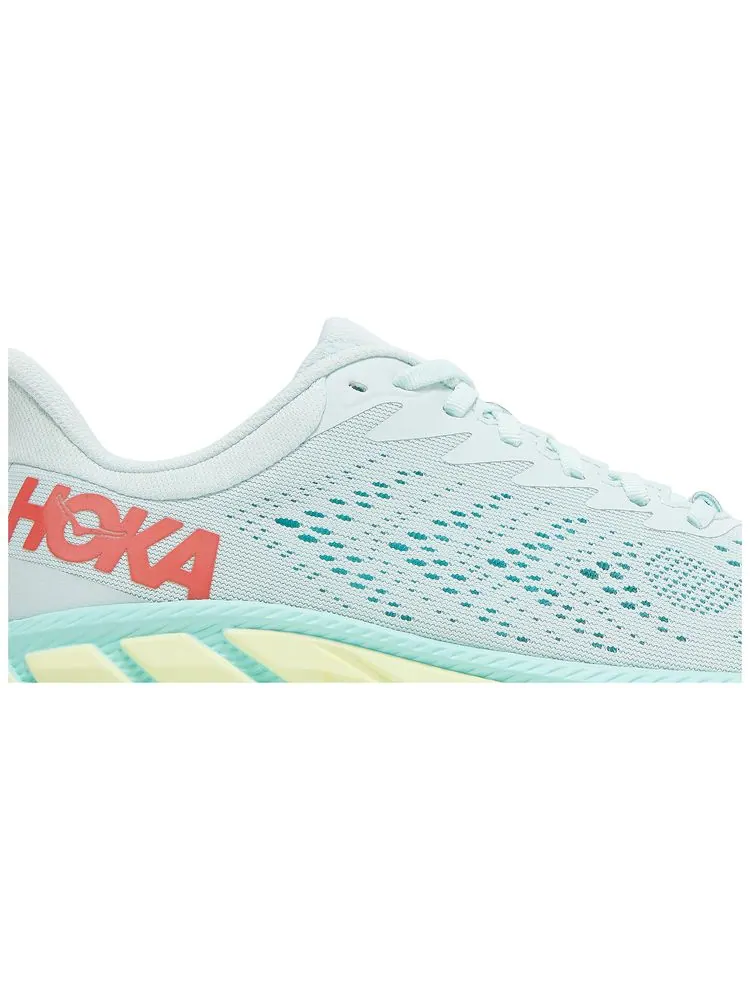 Кроссовки HOKA Wmns Clifton 7 'Morning Mist Hot Coral' — изображение 2 из 8, синий