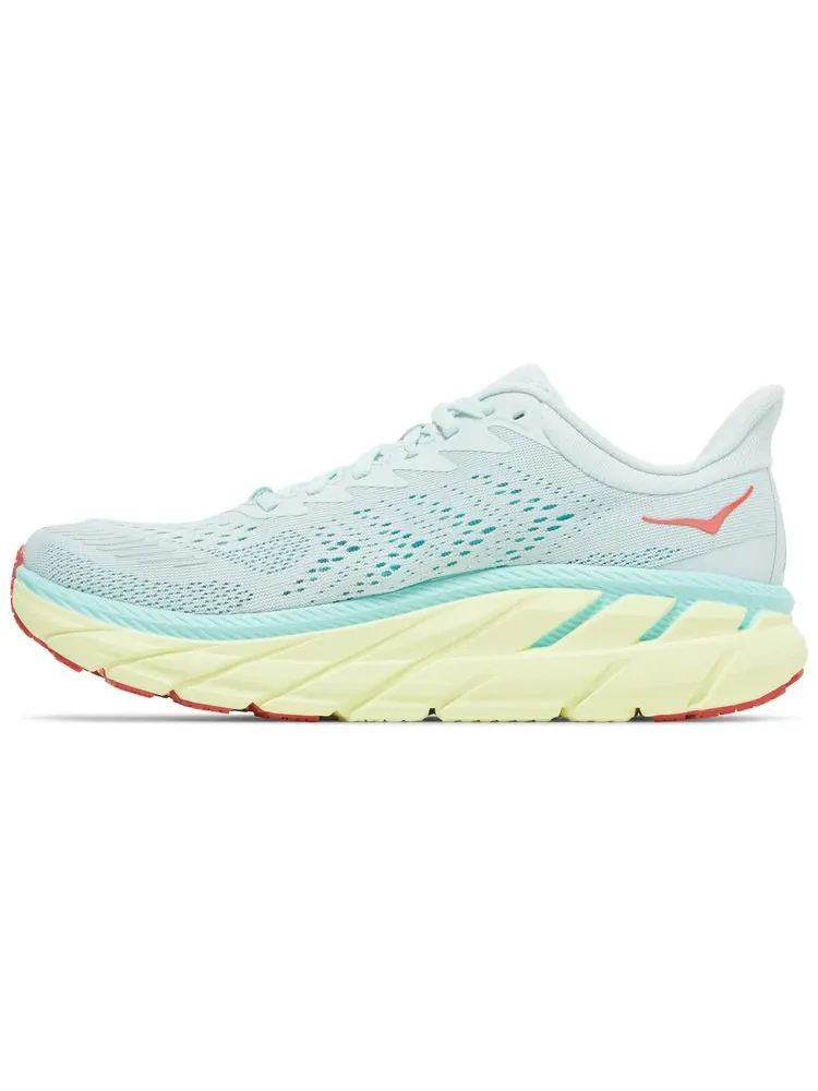 Кроссовки HOKA Wmns Clifton 7 'Morning Mist Hot Coral' — изображение 3 из 8, синий