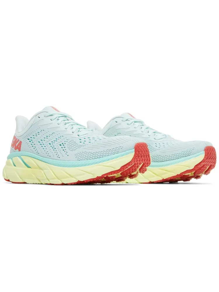 Кроссовки HOKA Wmns Clifton 7 'Morning Mist Hot Coral' — изображение 8 из 8, синий