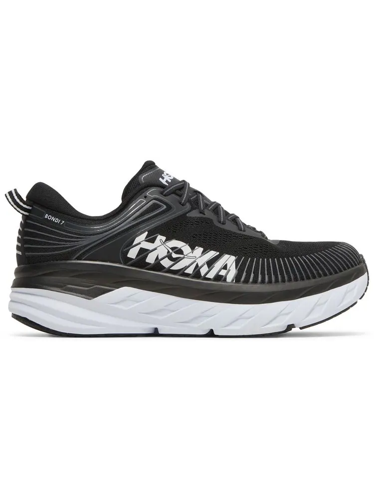 Кроссовки HOKA Bondi 7 'Black White' — изображение 1 из 8, черный
