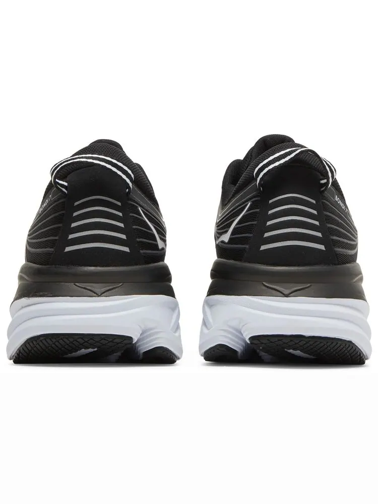 Кроссовки HOKA Bondi 7 'Black White' — изображение 6 из 8, черный