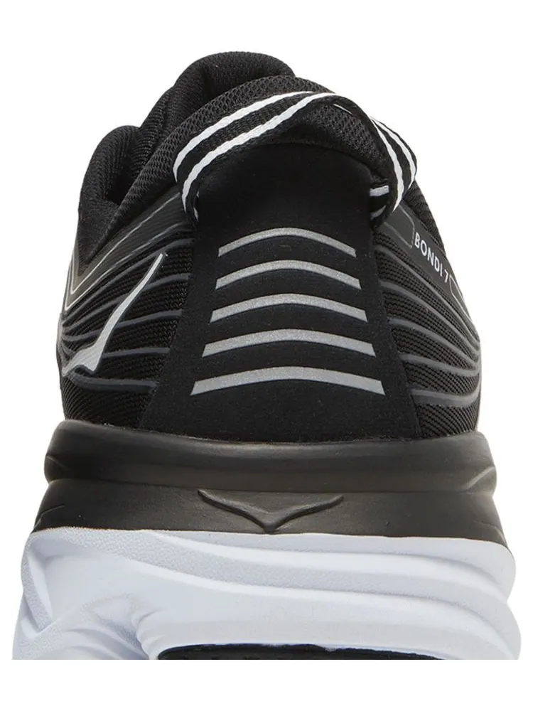 Кроссовки HOKA Bondi 7 'Black White' — изображение 7 из 8, черный