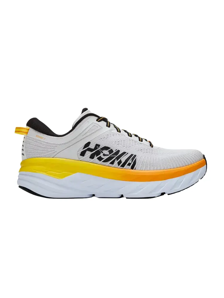 Кроссовки HOKA Bondi 7 'Nimbus Cloud Yellow' — изображение 1 из 1, серый