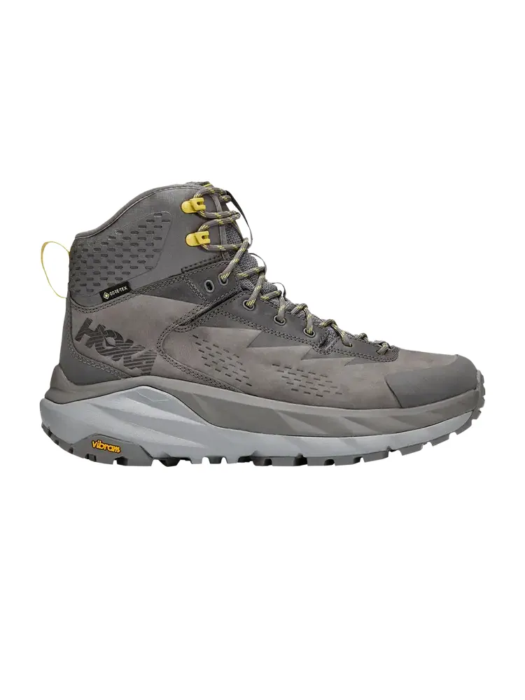 Кроссовки HOKA Kaha GORE-TEX 'Charcoal Grey Green Sheen' — изображение 1 из 1, серый