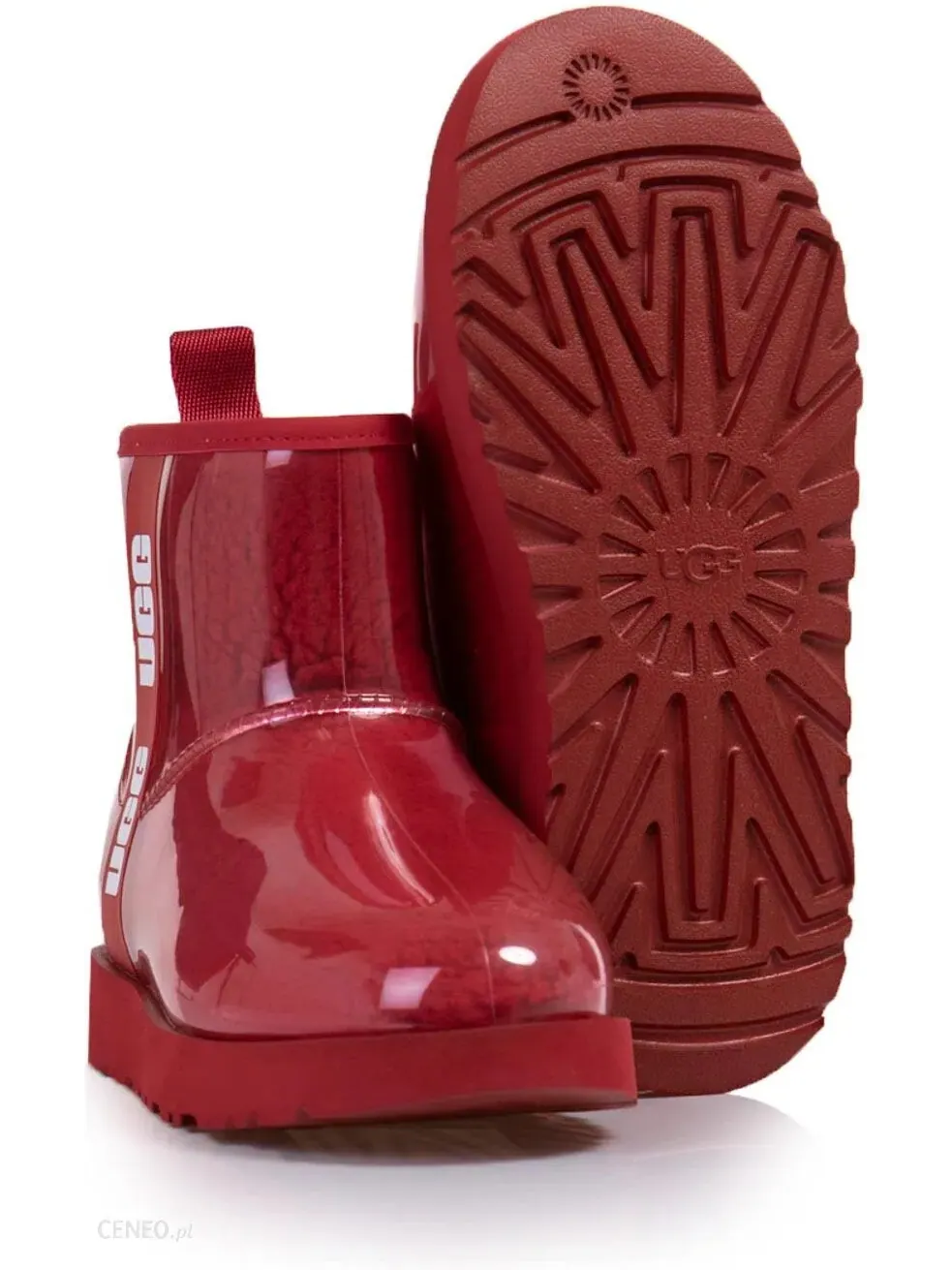 Ботинки UGG Classic Clear Mini — изображение 5 из 5, красный