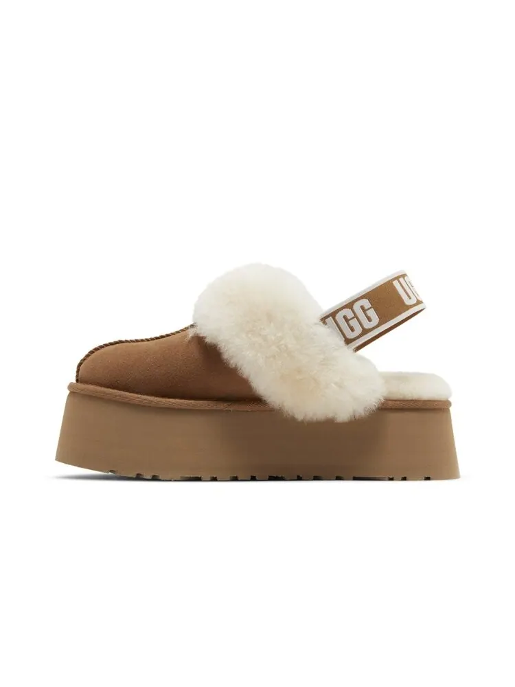 Женские кроссовки-слипоны UGG Funkette Slipper — изображение 3 из 4, коричневый