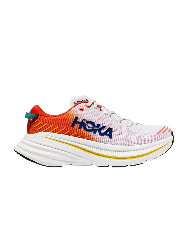 Кроссовки HOKA Bondi X 'Flame' — изображение 1 из 1, белый