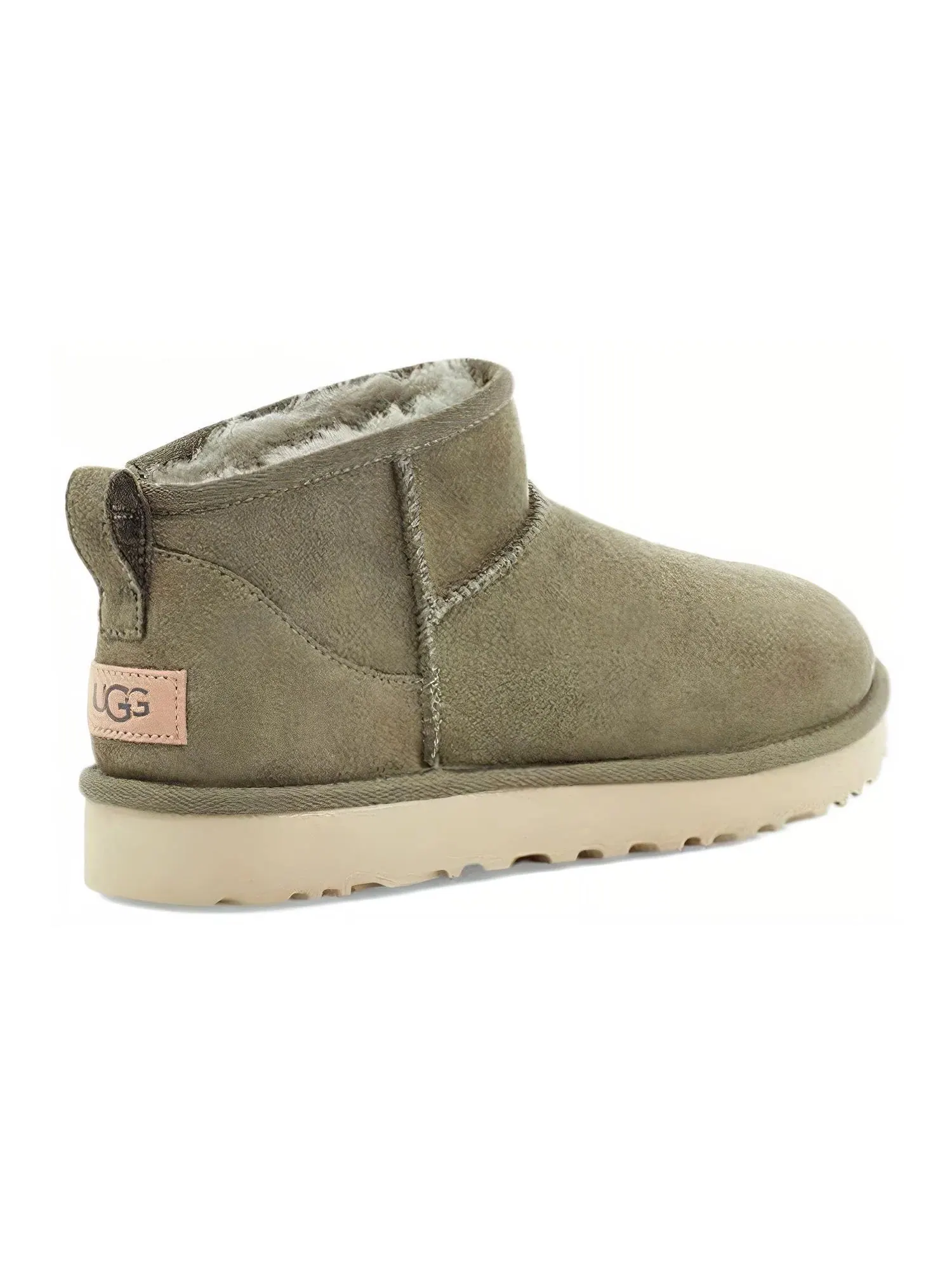 Ботинки короткие женские UGG Classic Ultra Mini — изображение 3 из 5, оливковый