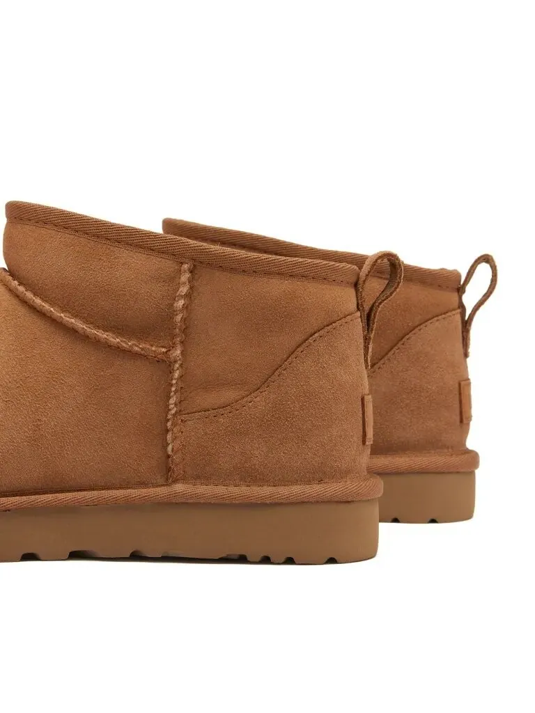 Женские ботинки UGG Classic Ultra Mini, каштановые — изображение 5 из 6, орех
