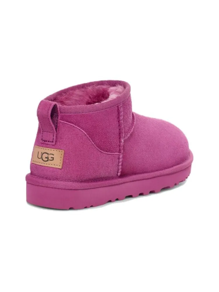 Сапоги зимние женские UGG Classic Ultra Mini — изображение 4 из 6, яркий розовый