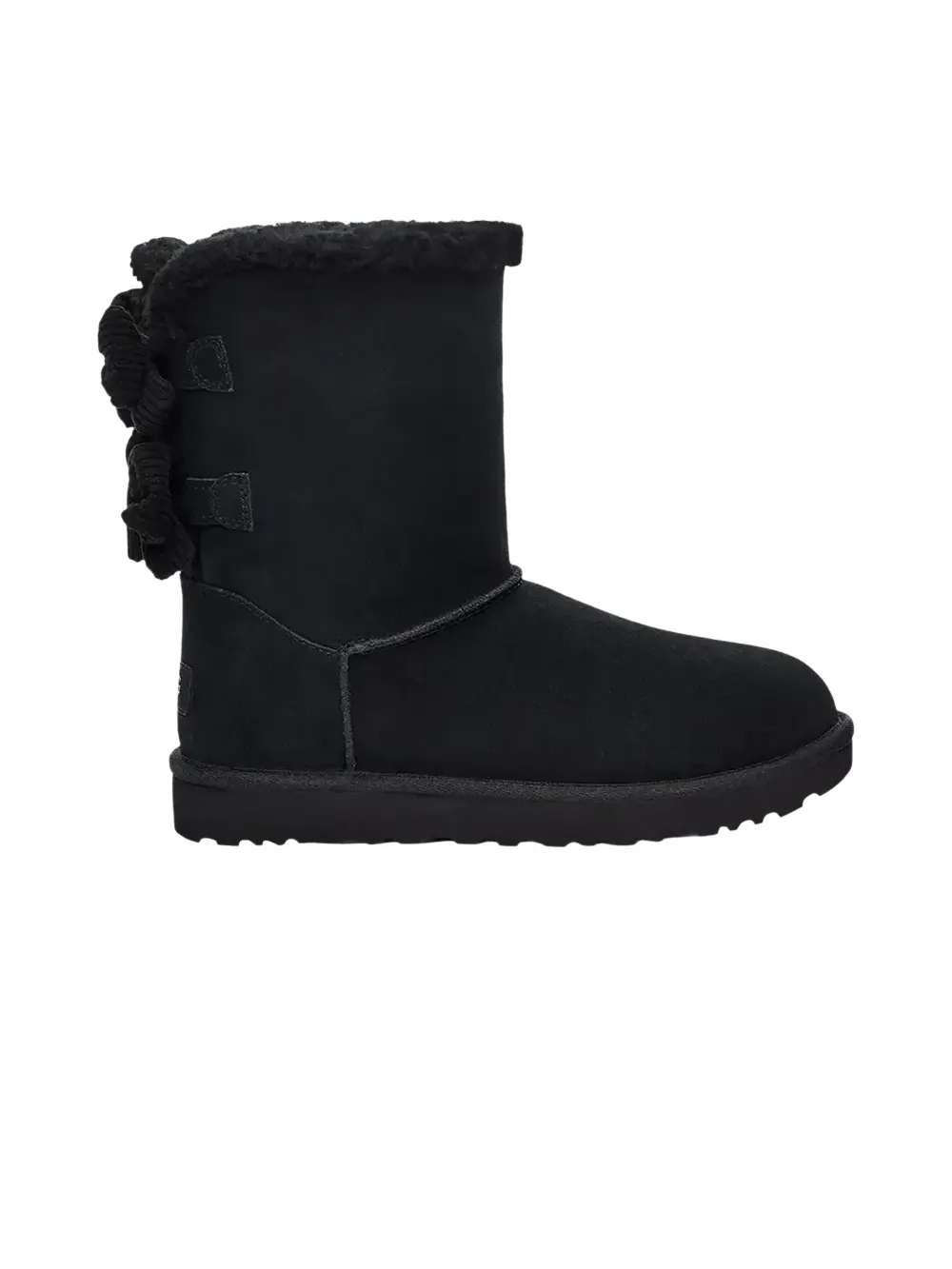 Женские угги UGG Bailey из вельвета с бантом — изображение 1 из 1, черный