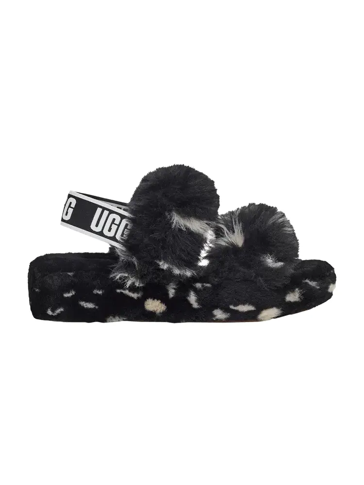 Кроссовки Wmns Oh Yeah Slide 'Black White Spots' — изображение 1 из 1, черный белый