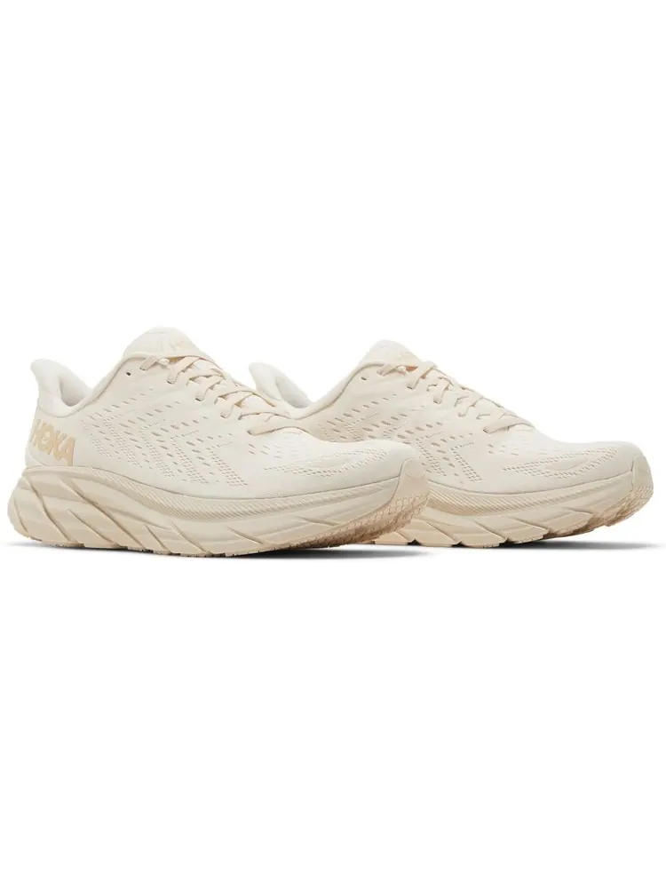 Кроссовки HOKA Clifton 8 'Eggnog Shifting Sand' — изображение 8 из 8, бежевый