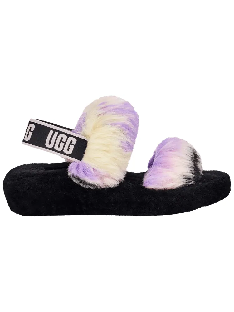 Шлепанцы UGG Wmns Oh Yeah Slide 'Tie Dye Magnolia' — изображение 1 из 1, розовый
