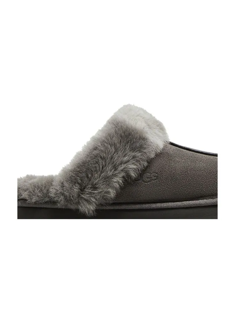 Шлепанцы UGG Wmns Disquette Slipper Charcoal — изображение 2 из 6, серый