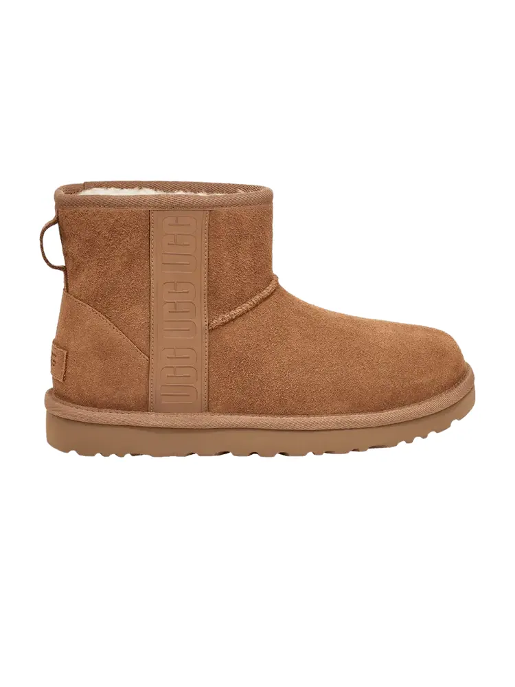 Кроссовки UGG Wmns Classic Mini Side Logo - Chestnut — изображение 1 из 1, коричневый