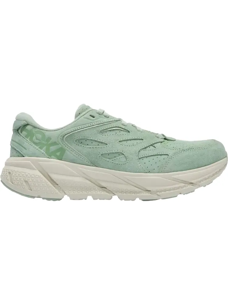 Кроссовки Clifton L Suede 'Smoke Green' — изображение 1 из 1, зеленый