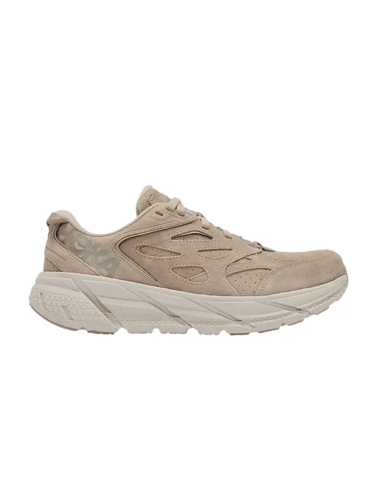 Кроссовки HOKA Clifton L Suede 'Simply Taupe' — изображение 1 из 1, зеленый