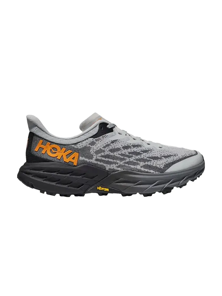 Кроссовки HOKA Speedgoat 5 Wide 'Harbor Mist Black' — изображение 1 из 1, серый