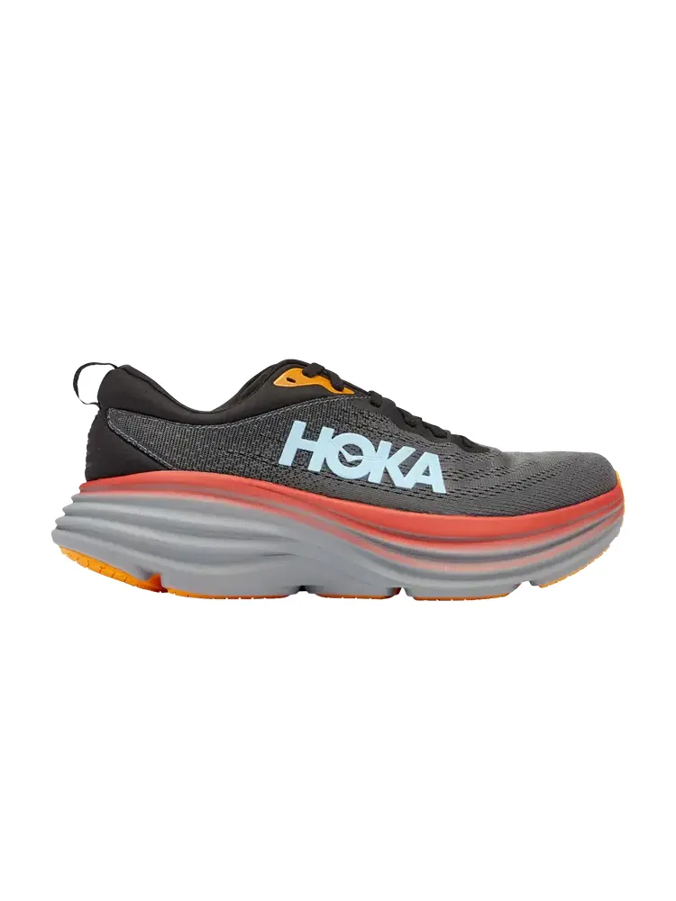 Кроссовки HOKA Bondi 8 'Anthracite Blue Red' — изображение 1 из 1, серый